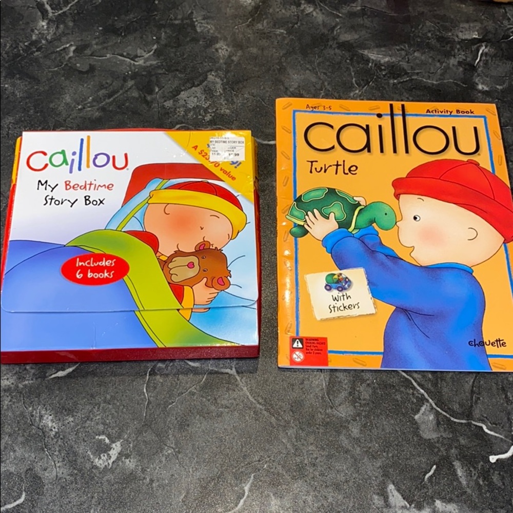 Caillou My Bed Time Story Box & Activity Book